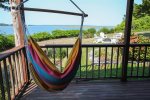 Relax in the hammock overlooking the ocean